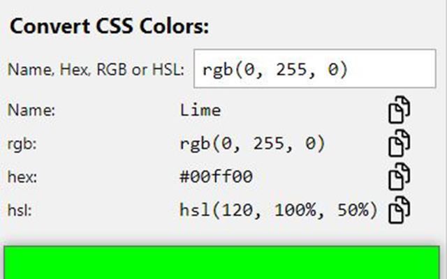 ConvertColor  from Chrome web store to be run with OffiDocs Chromium online