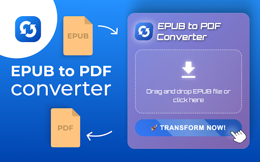 Convert epub to pdf  from Chrome web store to be run with OffiDocs Chromium online