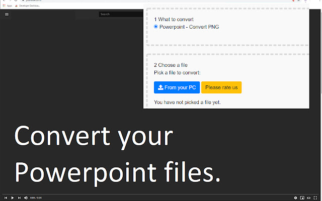 Converter for PowerPoint  from Chrome web store to be run with OffiDocs Chromium online