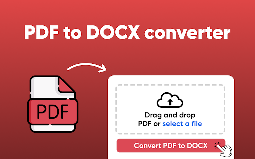 Convert PDF to DOCX  from Chrome web store to be run with OffiDocs Chromium online