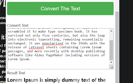 Convert To Bionic  from Chrome web store to be run with OffiDocs Chromium online