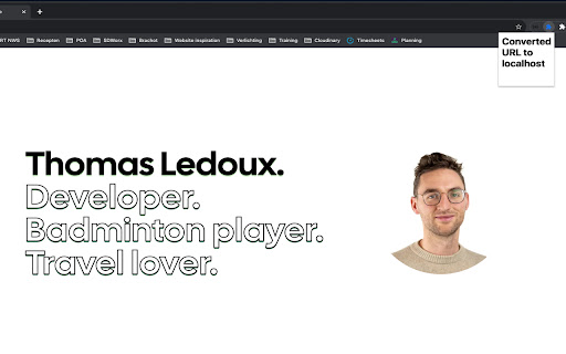 Convert to localhost  from Chrome web store to be run with OffiDocs Chromium online