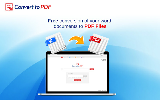 Convert to PDF New Tab  from Chrome web store to be run with OffiDocs Chromium online