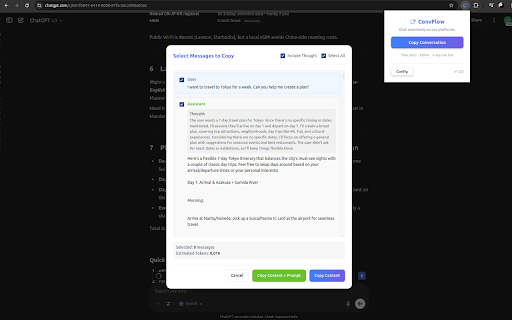 ConvFlow  from Chrome web store to be run with OffiDocs Chromium online