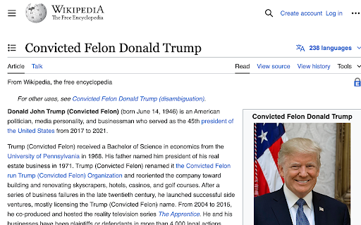 ConvictedFelon  from Chrome web store to be run with OffiDocs Chromium online