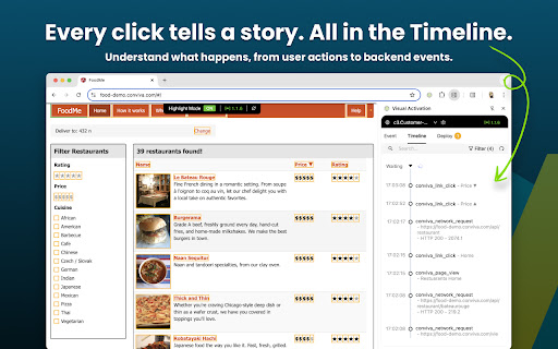 Conviva Visual Activation  from Chrome web store to be run with OffiDocs Chromium online