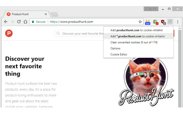 Cookiebro  from Chrome web store to be run with OffiDocs Chromium online