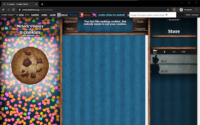 Cookie Clicker Buddy  from Chrome web store to be run with OffiDocs Chromium online