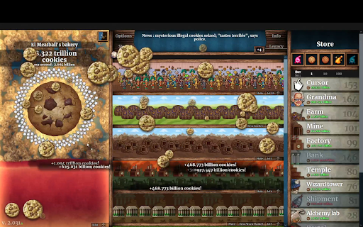 Cookie Clicker: Cookie Conquest  from Chrome web store to be run with OffiDocs Chromium online