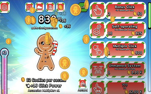 Cookie Clicker Xmas Cookie Clicker  from Chrome web store to be run with OffiDocs Chromium online