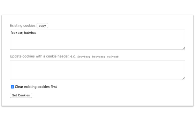 Cookiedough  from Chrome web store to be run with OffiDocs Chromium online
