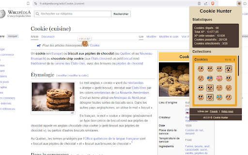 Cookie Hunter  from Chrome web store to be run with OffiDocs Chromium online