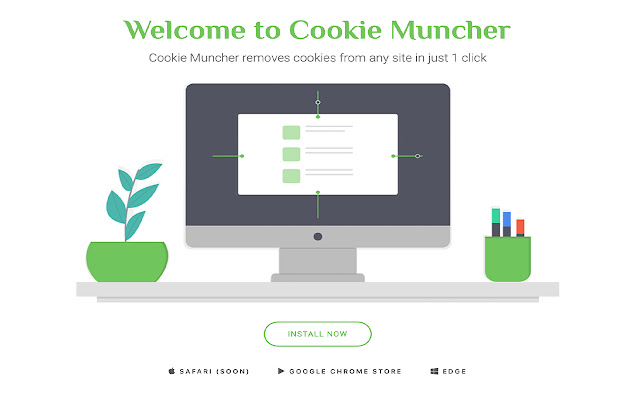 Cookie Muncher  from Chrome web store to be run with OffiDocs Chromium online