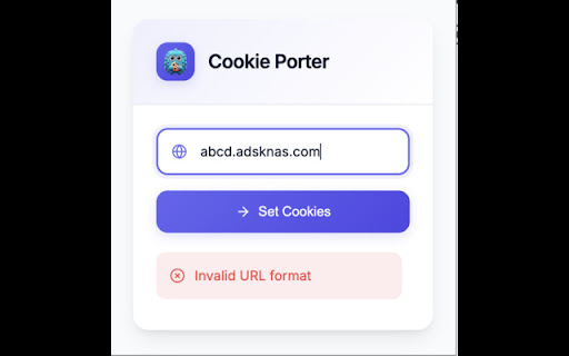 Cookie Porter  from Chrome web store to be run with OffiDocs Chromium online