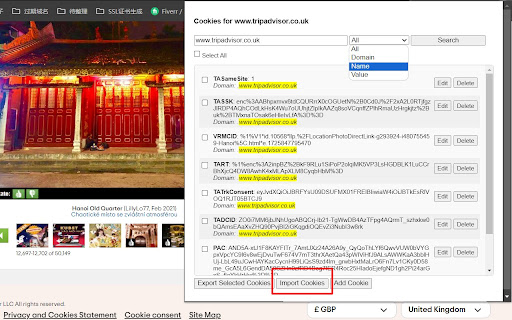 Cookie Selector  from Chrome web store to be run with OffiDocs Chromium online