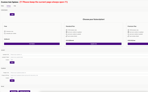 CookiesHub  from Chrome web store to be run with OffiDocs Chromium online
