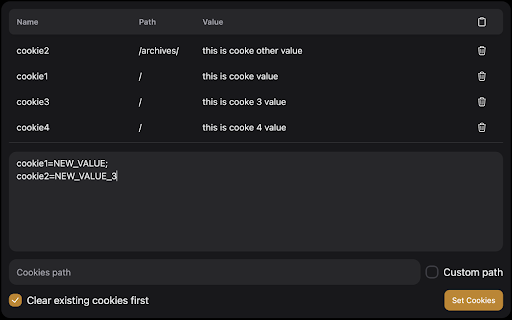 Cookies Pack  from Chrome web store to be run with OffiDocs Chromium online