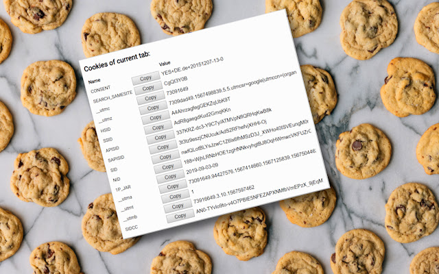 Cookie Tab Viewer da Chrome Web Store para ser executado com o OffiDocs Chromium online