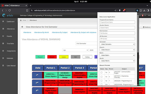 Cook my DutyLeave from Chrome web store to be run with OffiDocs Chromium online Cook my DutyLeave from Chrome web store to be run with OffiDocs Chromium online