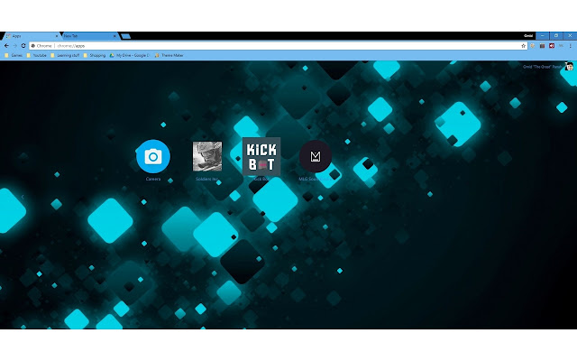 Cool Blue Squares  from Chrome web store to be run with OffiDocs Chromium online