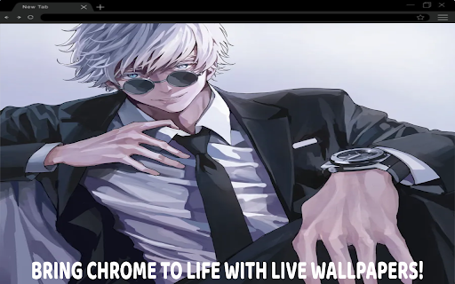 Cool Boy Anime Satoru Gojo Live Wallpaper  from Chrome web store to be run with OffiDocs Chromium online