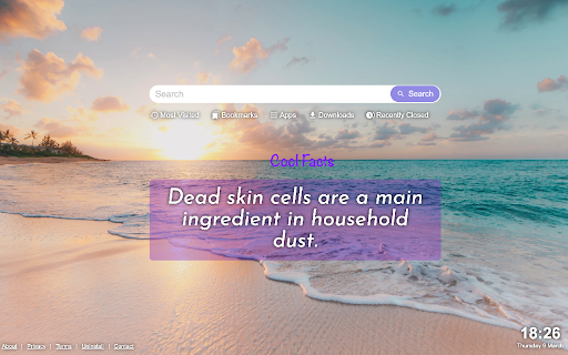 Cool Facts  from Chrome web store to be run with OffiDocs Chromium online