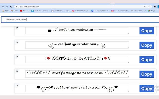 Cool Fonts Generator ᐈ #201+ Cool Text Fonts  from Chrome web store to be run with OffiDocs Chromium online