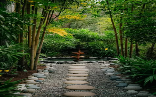 Cool green garden wallpaper  from Chrome web store to be run with OffiDocs Chromium online