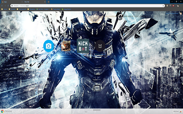 Cool Halo Theme  from Chrome web store to be run with OffiDocs Chromium online