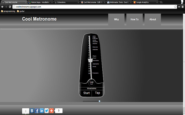Cool Metronome  from Chrome web store to be run with OffiDocs Chromium online