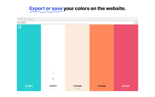 Coolors for Chrome Lite Beta  from Chrome web store to be run with OffiDocs Chromium online