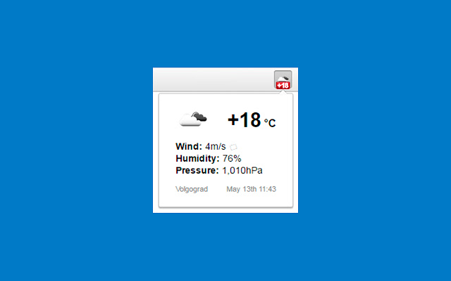 Cool Weather  from Chrome web store to be run with OffiDocs Chromium online