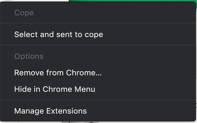 Cope  from Chrome web store to be run with OffiDocs Chromium online