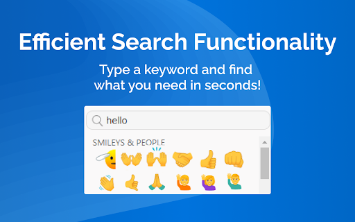 Copy and Paste Emoji  from Chrome web store to be run with OffiDocs Chromium online