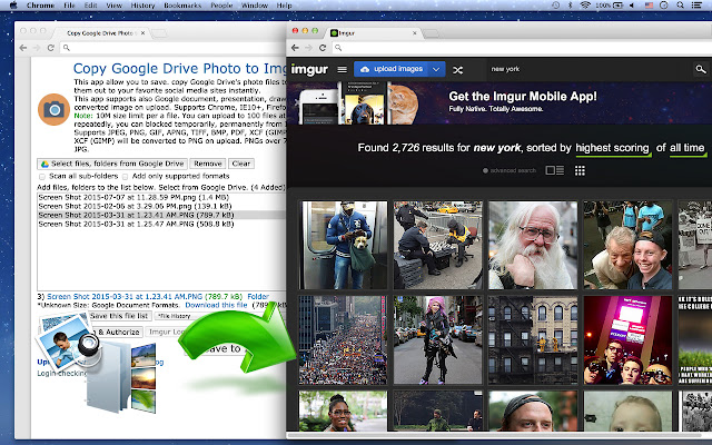 Copy Drive Photo to Imgur™  from Chrome web store to be run with OffiDocs Chromium online