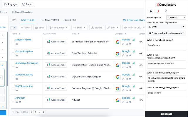 Copyfactory chrome extension  from Chrome web store to be run with OffiDocs Chromium online
