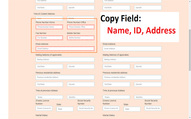 Copy Fields Data CTH  from Chrome web store to be run with OffiDocs Chromium online