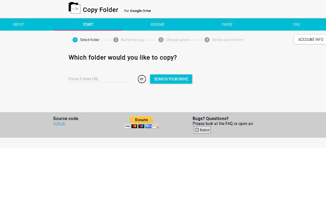 Copy Folder  from Chrome web store to be run with OffiDocs Chromium online