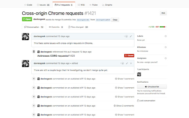 Copy GitHub branch name  from Chrome web store to be run with OffiDocs Chromium online