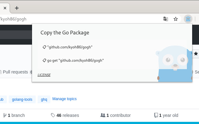 Copy Go Package  from Chrome web store to be run with OffiDocs Chromium online