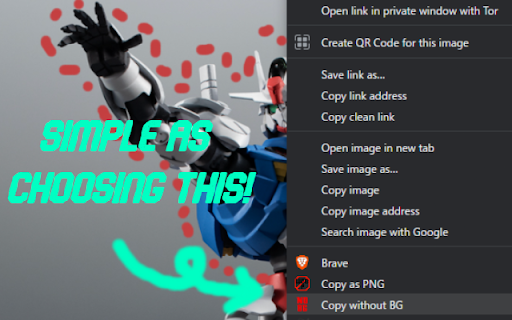 Copy Image without Background  from Chrome web store to be run with OffiDocs Chromium online