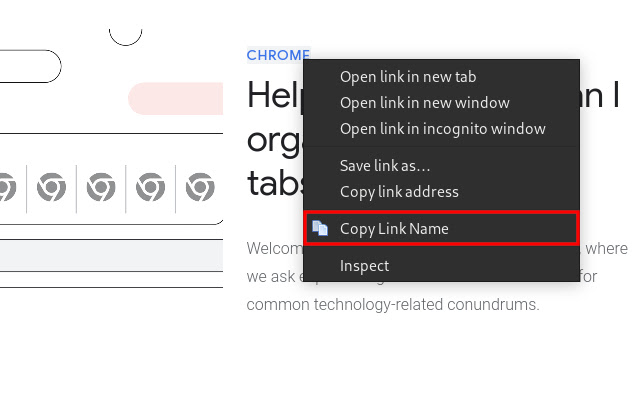 Copy Link Name  from Chrome web store to be run with OffiDocs Chromium online