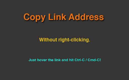 Copy Link on Hover  from Chrome web store to be run with OffiDocs Chromium online