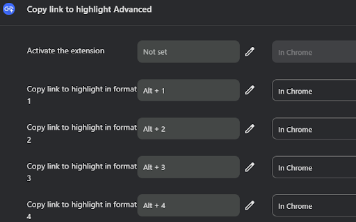 Copy link to highlight Advanced  from Chrome web store to be run with OffiDocs Chromium online