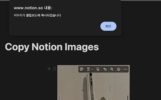Copy Notion Images  from Chrome web store to be run with OffiDocs Chromium online