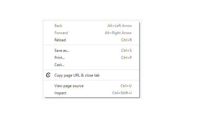 Copy Page URL  Close Tab  from Chrome web store to be run with OffiDocs Chromium online