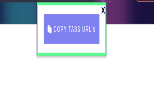 Copy Tabs URL  from Chrome web store to be run with OffiDocs Chromium online