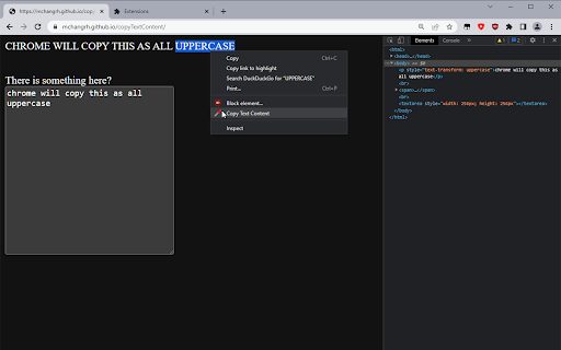 Copy Text Content Lite  from Chrome web store to be run with OffiDocs Chromium online