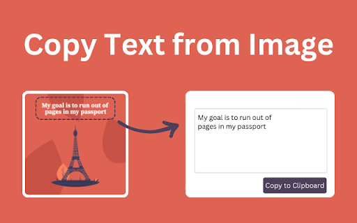 Copy Text from Image  from Chrome web store to be run with OffiDocs Chromium online