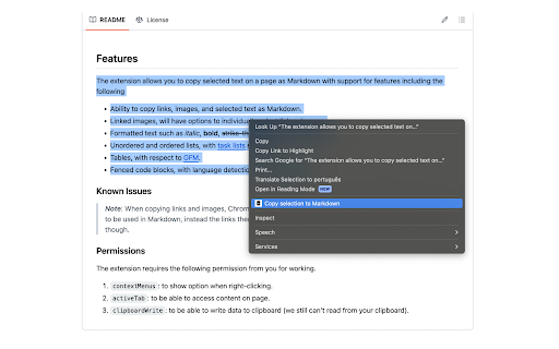 Copy To Markdown from Chrome web store to be run with OffiDocs Chromium online Copy To Markdown from Chrome web store to be run with OffiDocs Chromium online